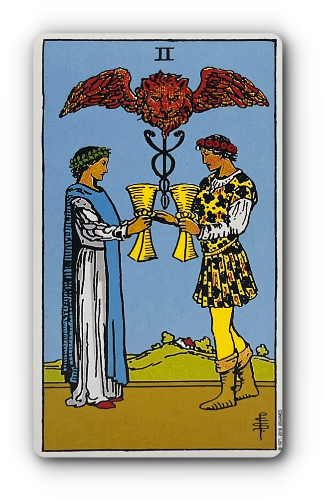 tarot card two of cups